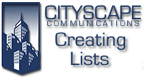 Creating Lists